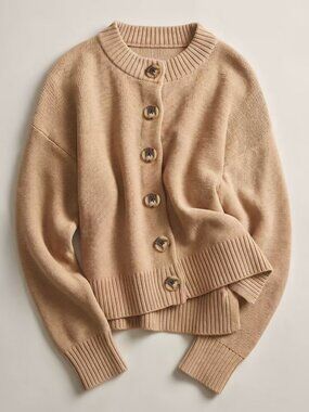 Quince Organic Cotton Cropped Cardigan
